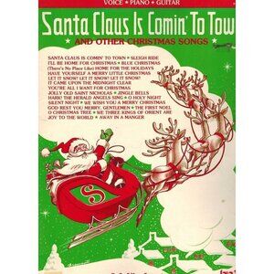 SANTA CLAUS IS COMIN' TO TOWN AND OTHER CHRISTMAS SONGS Easy Piano Large Notes